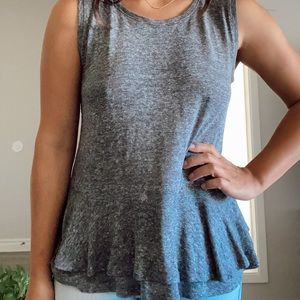 GAP Peplum Crew Neck Top